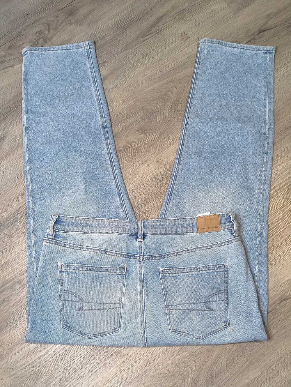 S1172 Mom Straight Stretch w/27.5" Inseam👖American Eagle Women's Size 14 Jean - Picture 6 of 9